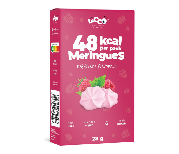 AmerPharma Locco 48 kcal Niskokaloryczne bezy proteinowe Malinowe - 1503767 - zdjęcie
